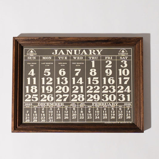 CALENDAR.2026 WOOD FRAME SET