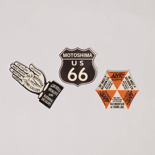 OLD THEATER.OLD MOUNTAIN.MOTOSHIMA STICKER SET